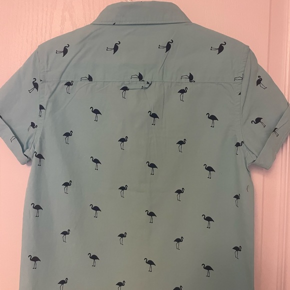 Boys button down short sleeve shirt / Boy 5-6 - Picture 8 of 8